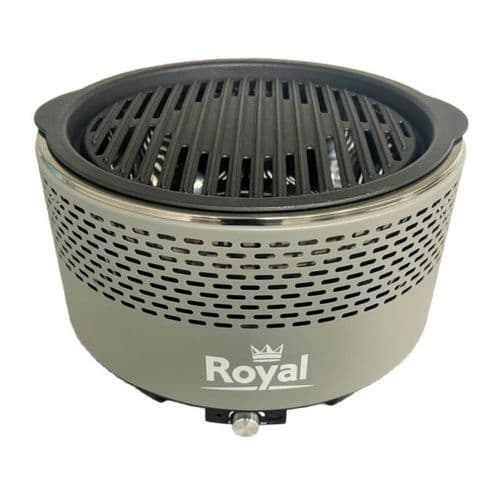Royal Leisure Slate Grey Charcoal Smokeless Portable BBQ - Grasshopper Leisure