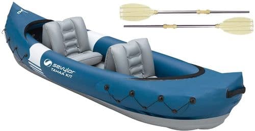 Sevylor Tahaa 2 Person Inflatable Kayak Kit With Paddle & Backpack System