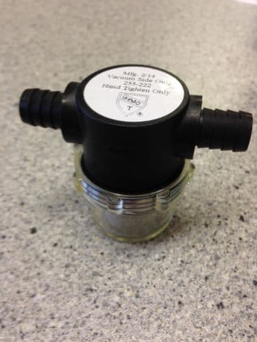 Shurflo Inline Filter Hose Tail To Hose Tail (1/2" Barb)