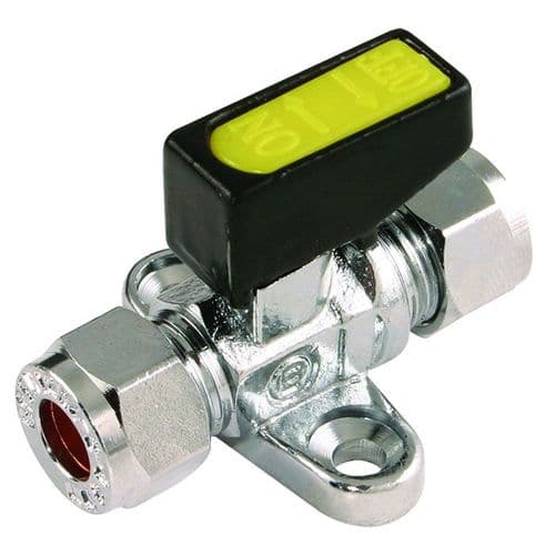Single Gas Tap (8mm) With Foot Plate