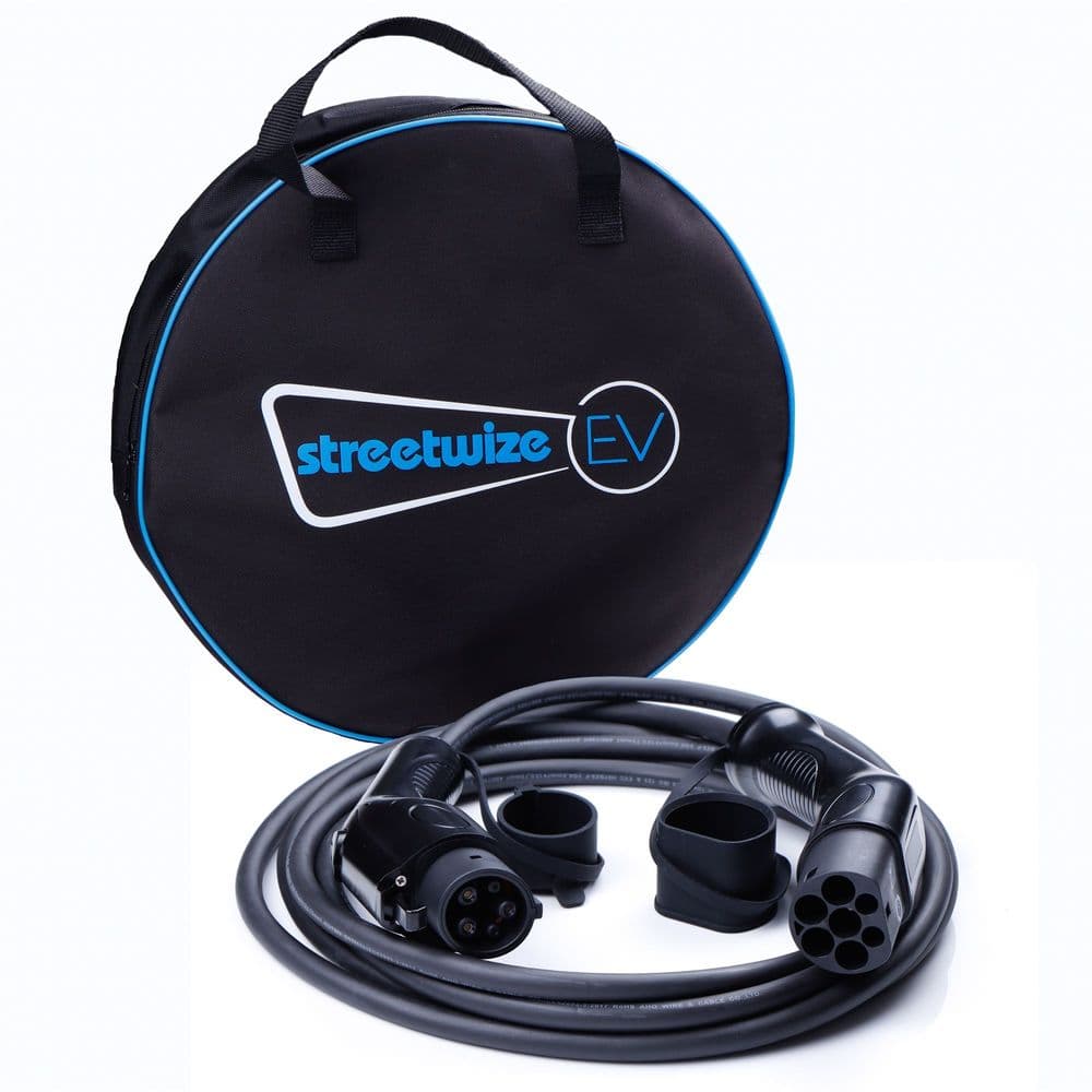 Streetwize 16A EV Charging Cable Type 1 to Type 2 (Single Phase