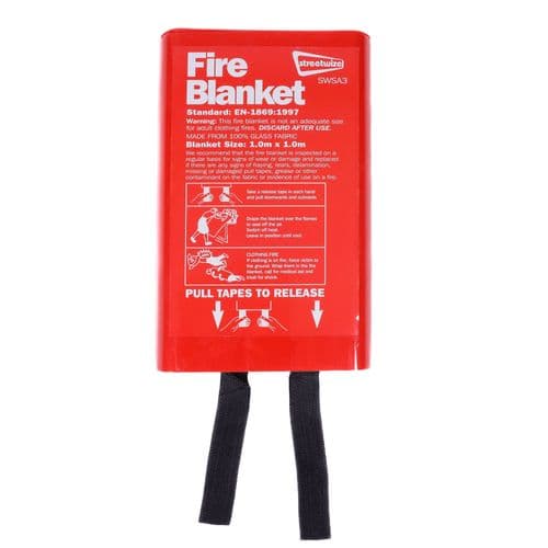 Streetwize Fire Blanket 1m x 1m