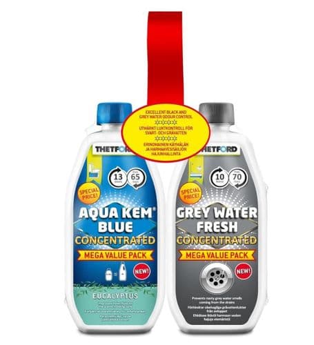 Thetford Aqua Kem Eucalyptus & Grey Water Fresh Concentrate Duo Pack