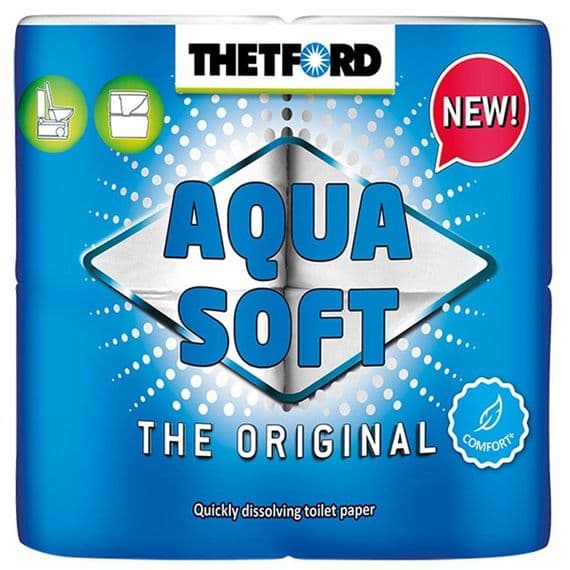 Thetford Aqua Soft Toilet Paper, Caravan Toilet Paper - Grasshopper Leisure