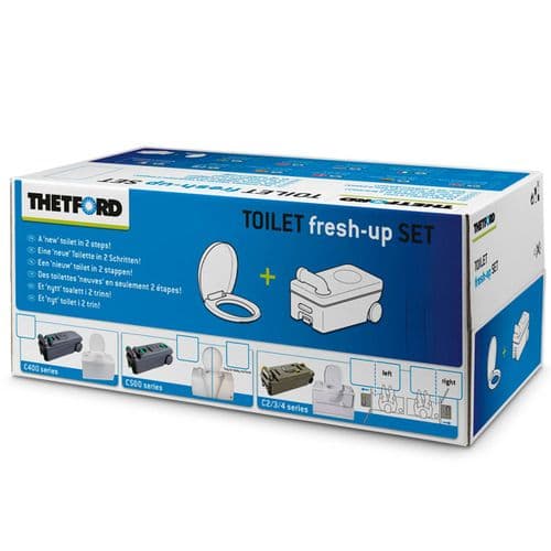 Thetford Toilet Fresh Up Set C2 / C3 / C4 Left Hand - Cassette / Seat