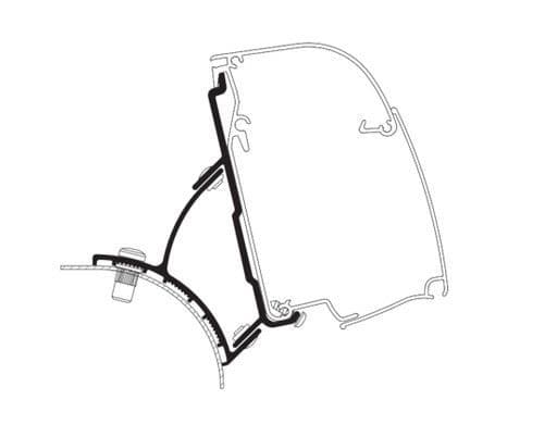 Thule 4200 RHD VWT5/T6 Wall Mount Awning Adapter