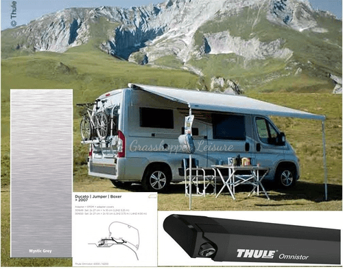 Thule Omnistor 6300 Ducato H2 L4 PACK 4.00 x 2.50m Awning & Bracket