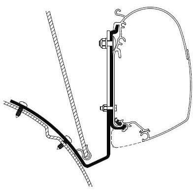 Thule VW T4 Lift Roof Awning Adapter