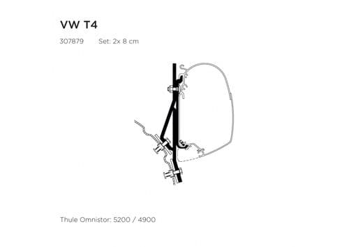 Thule VW T4 Wall Mount Awning Adapter