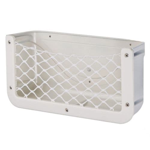 Trem Storage Pocket White With Rubber Net