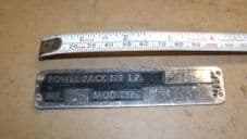 3LD.Engine ID plate.