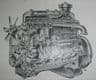 AEC. 9.6 litre oil engine. Instruction book and maintenace manual.