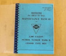 AEC.Maintenance manual.0854. 6x6. Petrol tanker.