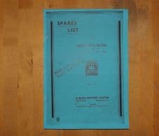 Albion.Model W.D. BY3N. Spares list.