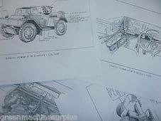 Alvis Saladin. Stowage sketches.