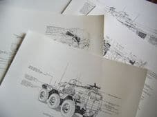 Alvis Saracen.Stowage diagrams.Interior and exterior.