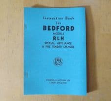 Bedford RLH.Special appliance and tender chassis.Instruction book.