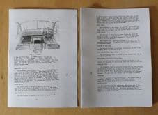 Bedford RLH.Special appliance and tender chassis.Instruction book.