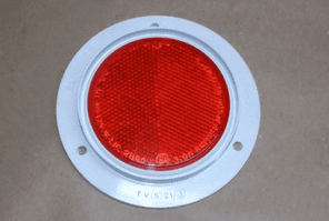 Bluemels.Red round reflector.FV Marked.