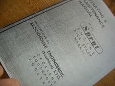 Brockhouse Corgi.Spyrt. Operating and maint. manual
