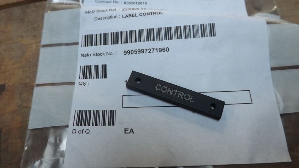 Control label