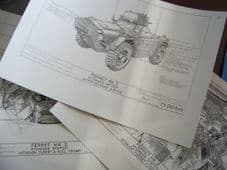Daimler Ferret. MK 2 .Stowage diagrams.