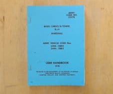 Foden.Marshall 16 tonne. Cargo body. User handbook.LMLC.