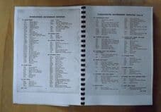 Half track vehicles. Higher Echelon parts and equipment list.SNLG-102/8