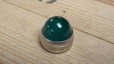 Indicator lens lamp cover. Green.