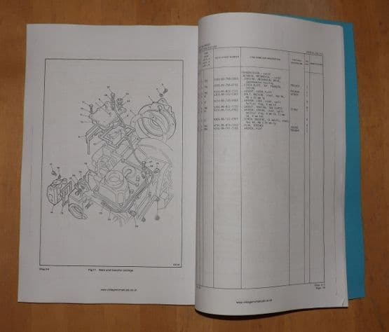 Land Rover V8 Illustrated parts list