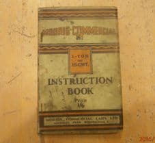 Morris Commercial.15cwt.1 ton.Instruction book.1934 dated.