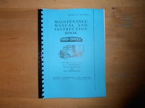 Morris Commercial.Maintenance and Instruction book.15 cwt.4x4.