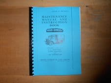 Morris Commercial.Maintenance and Instruction book.15 cwt.4x4.