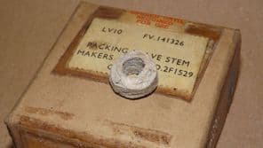 Rolls Royce B Series engine. Packing valve stem.