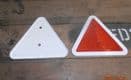 Triangular rear reflectors.