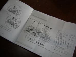 Triumph.Model 3HW.350cc.Drivers handbook.