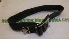 Webbing strap.1 inch wide.44cm long. Chromed fittings.