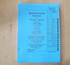 Willys Jeep. Maintenance manual.TM10-1513.