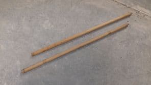 Wooden tent pole.Pup tent.96cm long x 2