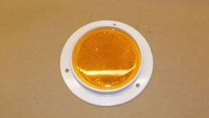 Yellow FV Reflector. 4.5 inch x 1. NOS