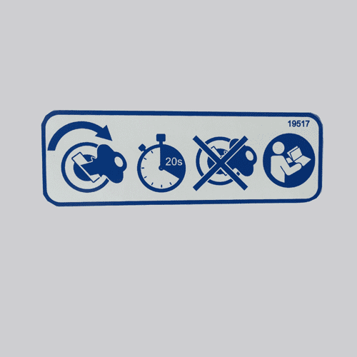 19517 - Decal Starter Motor Failure