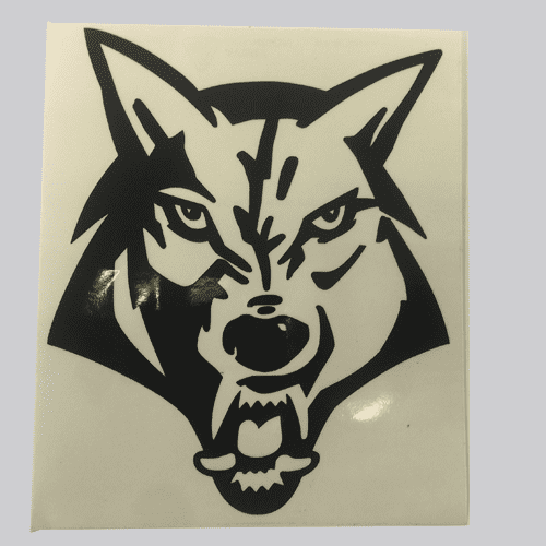 ID1363 - Decal Wolf Head
