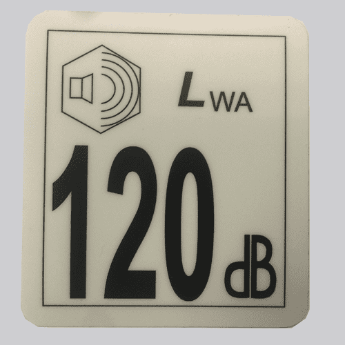 ID1522 - Decal 120 Decibels
