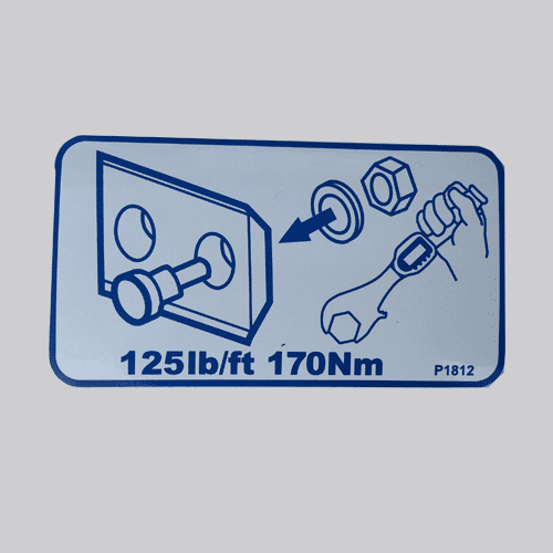 P0001812 - Decal Torque Setting