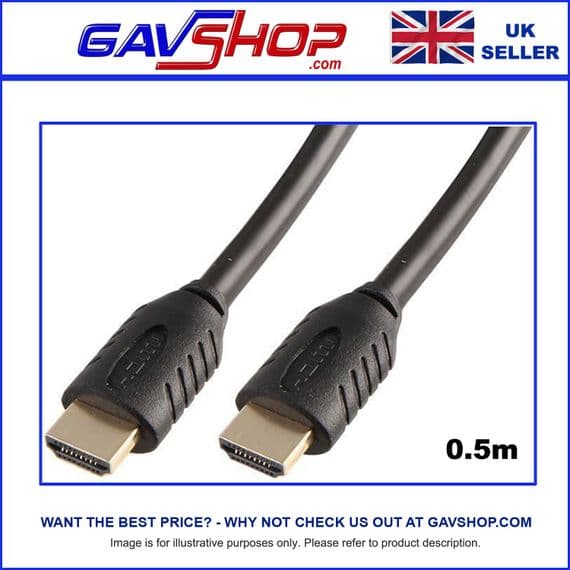 0.5mtr GOLD PLATED PRO SIGNAL High Speed HDMI Lead with Ethernet - PSG03827