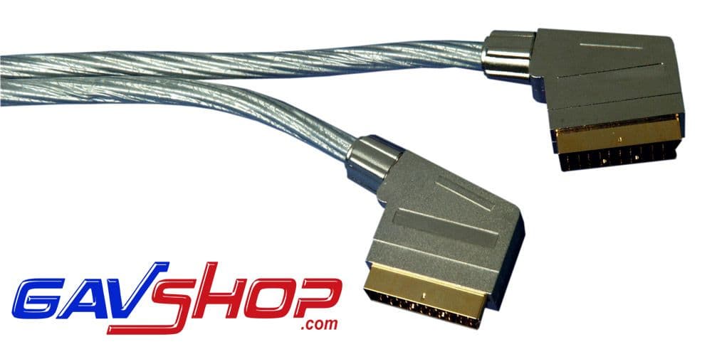 1 5 m Premium Gold Plated Pro 21 Pin Connected Screened Scart Plug to ...