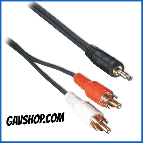 10Mtr 3.5mm Stereo Jack Plug to 2x Phono (RCA) Plugs Lead by  PRO SIGNAL - PSG02702