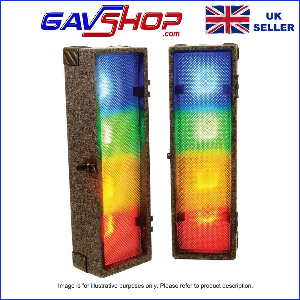2 x 4 Way Retro 70 s Glam Style LED Clip Party Disco Light Boxes