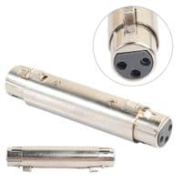 3 Pin XLR Female to 3 Pin XLR Female Coupler Adaptor - 763.941UK