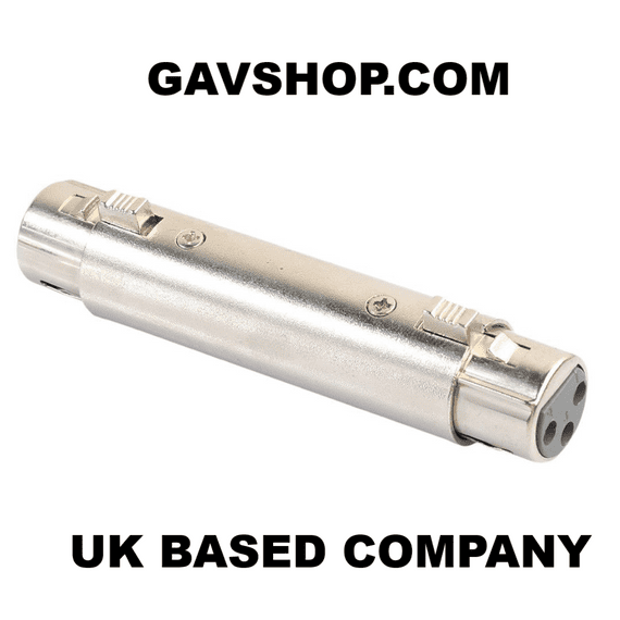 3 Pin XLR Female to 3 Pin XLR Female Coupler Adaptor - 763.941UK